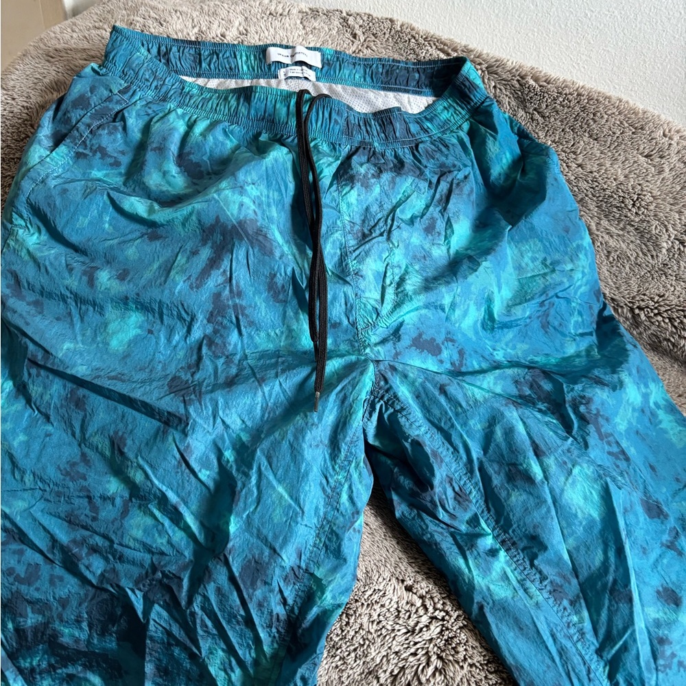 Urban Outfitters Men's Teal Tie-Dye Joggers size L